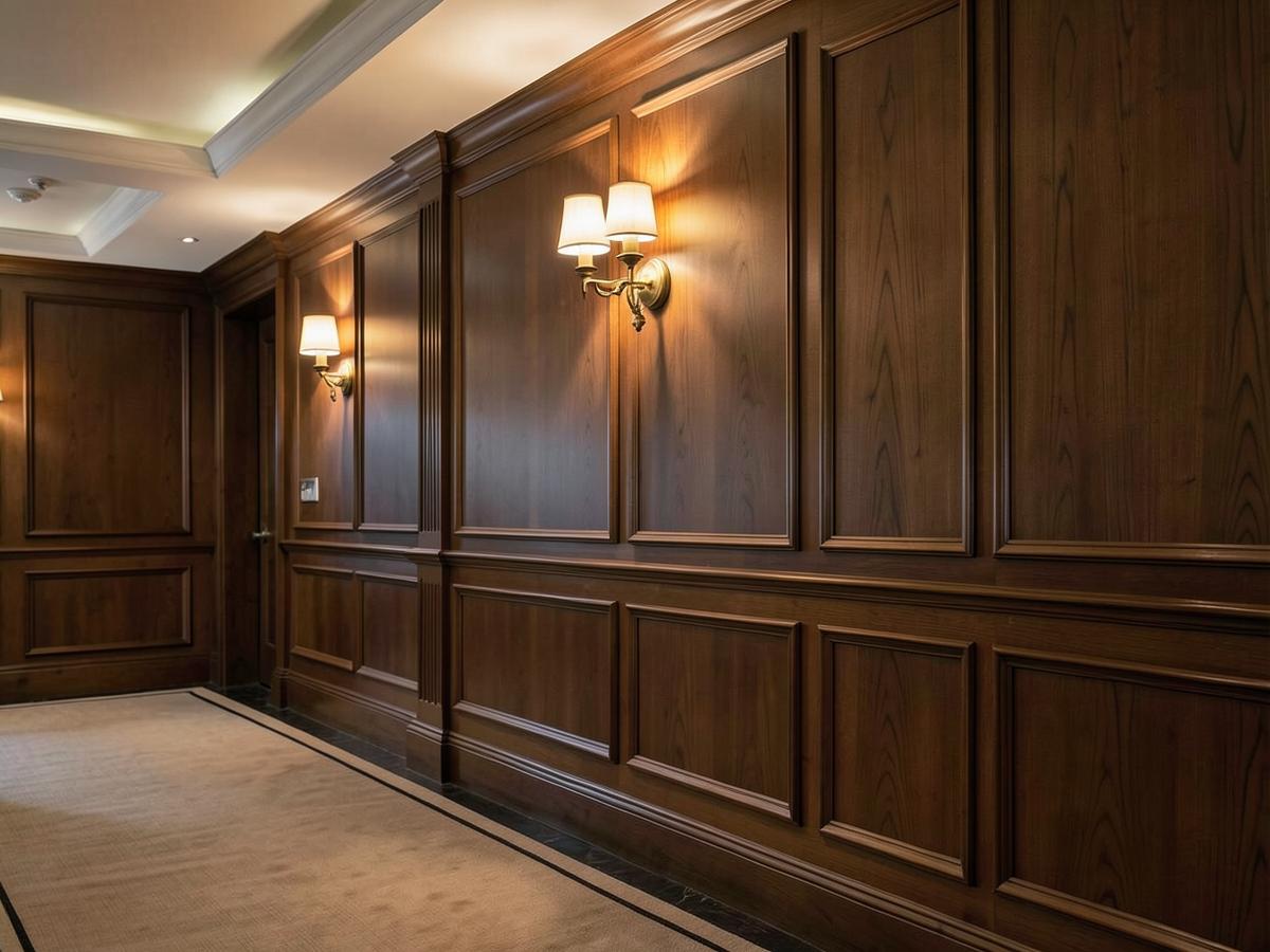 Custom millwork and trim finished to match existing detail
